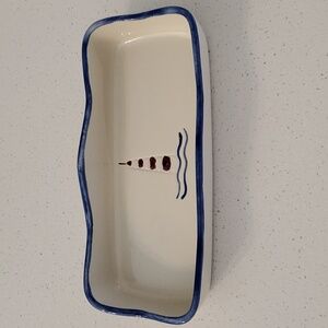 Lighthouse ceramic tray. Made in Portugal